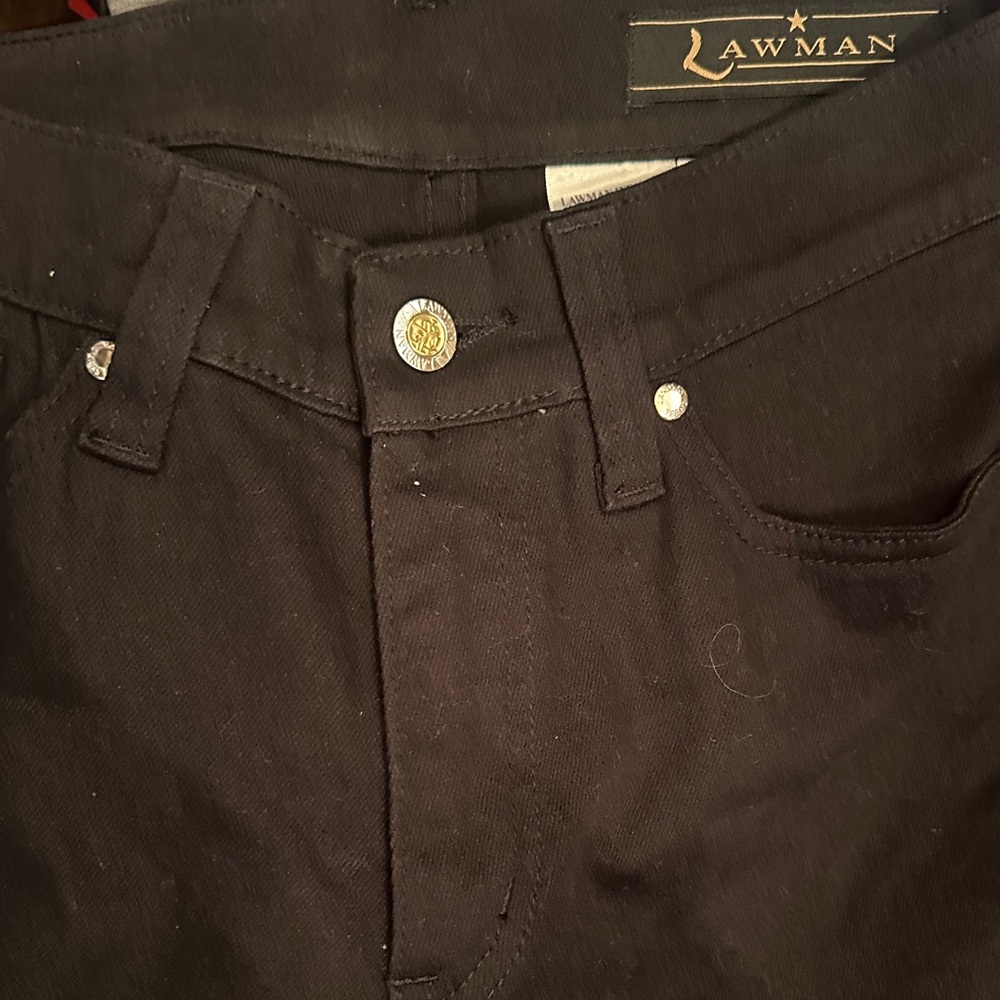Lawman Women's High Rise Black Jeans